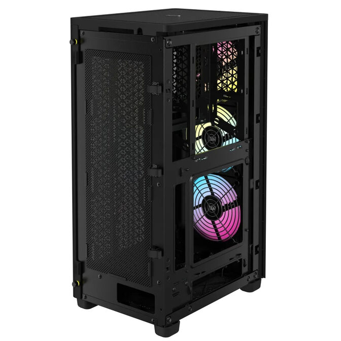 Torre Mini-ITX Corsair iCue 2000D RGB Negro Cristal Templado image number 10