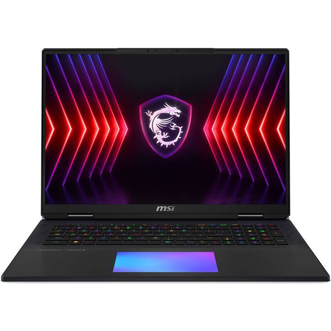 MSI Titan 18 HX A14VIG-216PT Intel&reg; Core&trade; i9 i9-14900HX Port&aacute;til 45,7 cm (18") UHD+ 64 GB DDR5-SDRAM 2 TB SSD NVIDIA GeForce RTX 4090 Wi-Fi 7 (802.11be) Windows 11 Home Negro image number 0