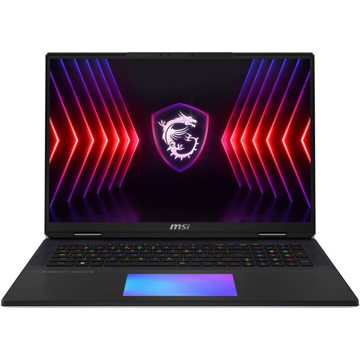 MSI Titan 18 HX A14VIG-216PT Intel® Core™ i9 i9-14900HX Portátil 45,7 cm (18") UHD+ 64 GB DDR5-SDRAM 2 TB SSD NVIDIA GeForce RTX 4090 Wi-Fi 7 (802.11be) Windows 11 Home Negro image number 0
