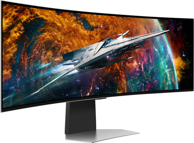 Monitor Curvo Samsung Odyssey G9 49" G95SC OLED 5K UHD 240Hz 0.03ms FreeSync Premium Pro image number 6
