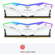 Team Group Kit 32GB (2 x 16GB) DDR5 7000MHz Delta RGB Blanco CL34 image number null