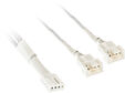 Cable Splitter Kolink 1-2 PWM Sleeved Blanco image number null