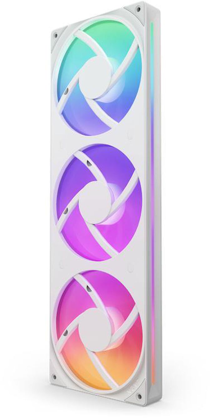 Ventilador NZXT F360 RGB Core Single-Frame Blancas - Triplo Ventilador 120mm ( 360mm ) image number 1