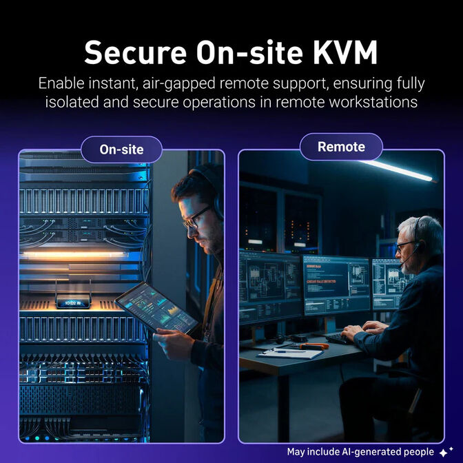 KVM Acesso Remoto GL.iNet GL-RM10RC Comet 5G Wi-Fi 6 5G RedCap image number 8