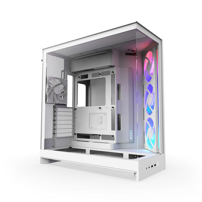 Caixa E-ATX NZXT H9 Flow RGB Blanca (2025) Cristal Templado image number 0