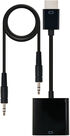 Adaptador NanoCable HDMI M para SVGA/Audio F 10 CM / 1M Negro image number null