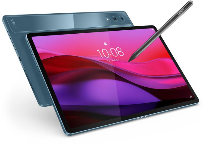 Tablet Lenovo Yoga Tab Plus TB520FU 12.7" (16 / 256GB) 3K 144Hz WiFi Tidal Teal + Funda con Teclado + Pen image number 10
