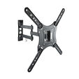 Soporte de Pared Tooq 23" a 55" Max. 30kg Negro image number null
