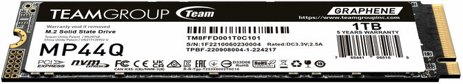 SSD Team Group MP44Q 1TB Gen4 M.2 NVMe (7400/6500MB/s) image number 1