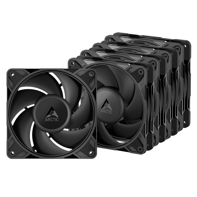 Ventilador Arctic P12 PRO PWM Low Noise 120mm - Preto (Pack 5) image number 0