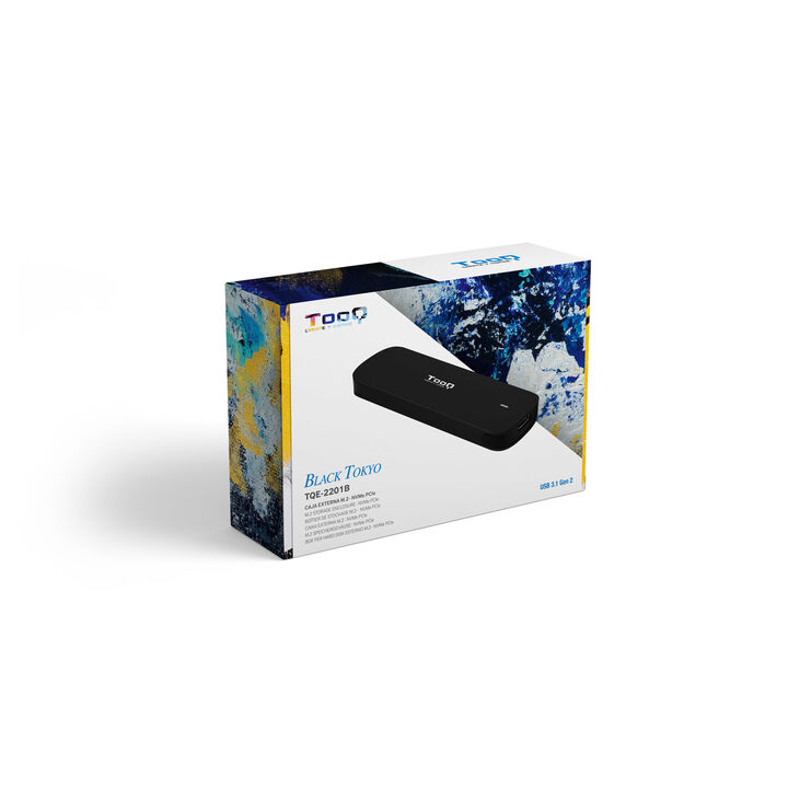 Tooq Caja SSD M.2 NGFF/NVMe SSD USB 3.1 Gen 2 Aluminio Negro image number 2