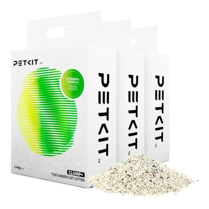Areia para Gatos PETKIT Clump+ Tofu (Pack 3) image number 0