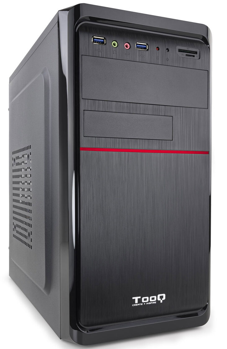TooQ TQC-4745DU3C-B carcasa de ordenador Mini Tower Negro 500 W image number 0