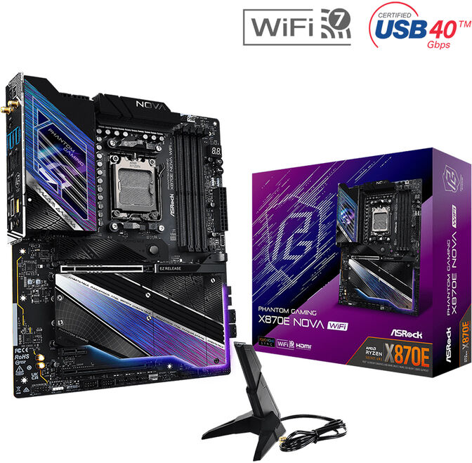 Placa Base ASRock X870E Nova WiFi image number 0