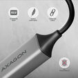 Adaptador AXAGON ADE-TXCA Gigabit Ethernet 10/100/1000 - USB 3.1 Tipo C + USB-A image number null