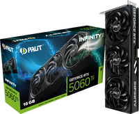 Tarjeta Gr&aacute;fica Palit GeForce&reg; RTX 5060 Ti Infinity 3 8GB GDDR7 DLSS4