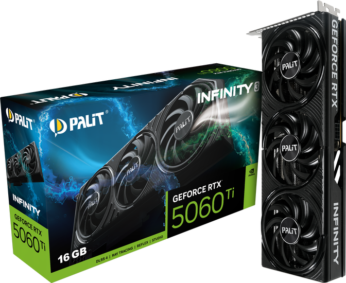 Tarjeta Gr&aacute;fica Palit GeForce&reg; RTX 5060 Ti Infinity 3 8GB GDDR7 DLSS4 image number 0