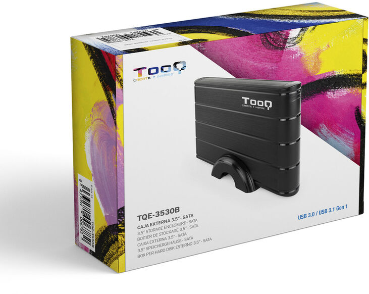 Caja Externa HDD Tooq 3.5" SATA LED - USB 3.0 Negro image number 6