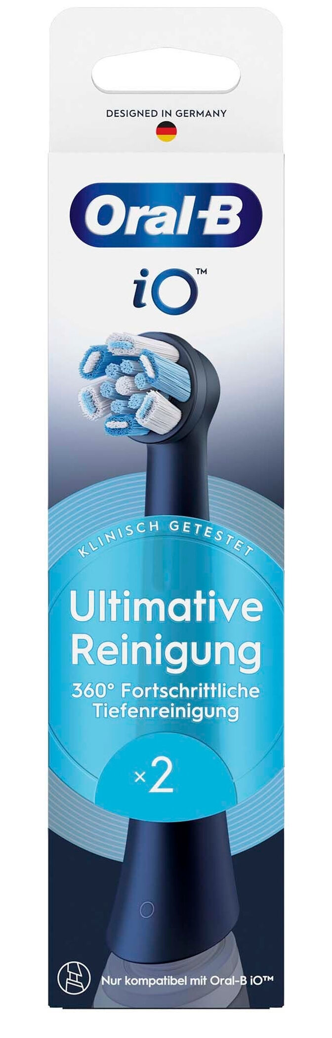 Recambios para Cepillo de Dientes El&eacute;ctrico Oral-B iO Ultimative Reinigung Pack 2 Unidades Negro image number 1