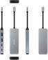 Hub USB-C Nanocable 2x USB-A + 2x USB-C + HDMI + USB-C PD (100W) 15 CM Aluminio image number null