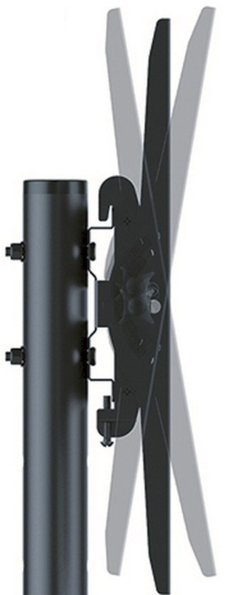 Soporte Móvel Tooq Tilt Ajustable 37" a 70" Max. 50kg Negro image number 4