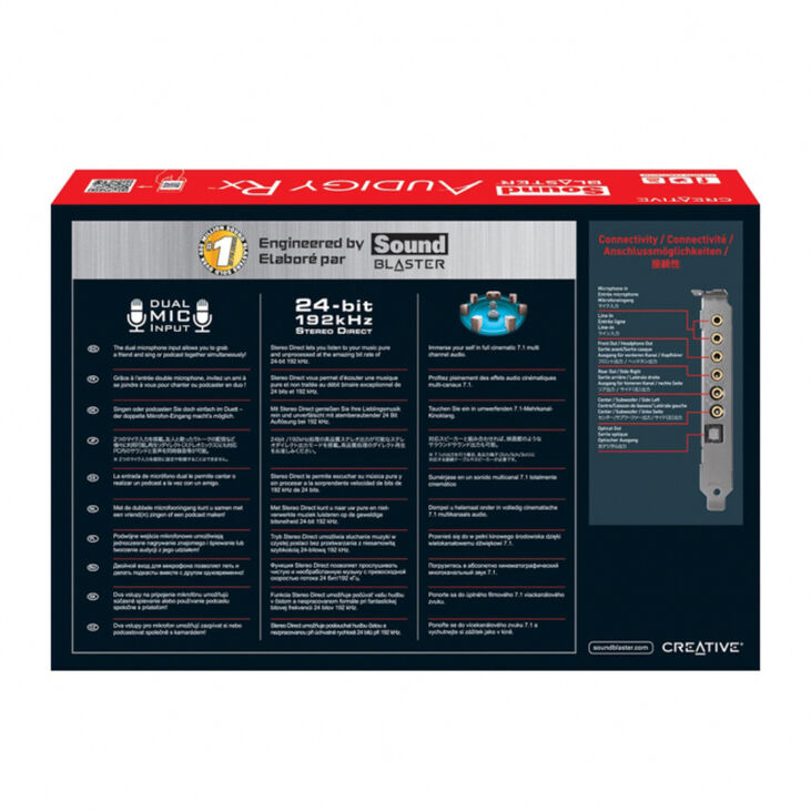 Tarjetas de Sonido Creative Synd Blaster Audigy RX PCIe image number 3