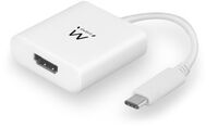 Cable Conversor Ewent USB C Macho para HDMI 4K Blanco