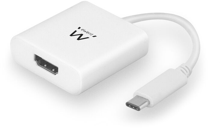 Cable Conversor Ewent USB C Macho para HDMI 4K Blanco image number 0