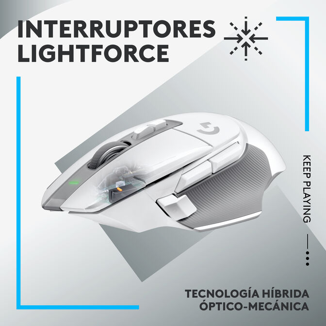 Rat&oacute;n Logitech G502 X 25600DPI Lightspeed Wireless Blanco image number 13