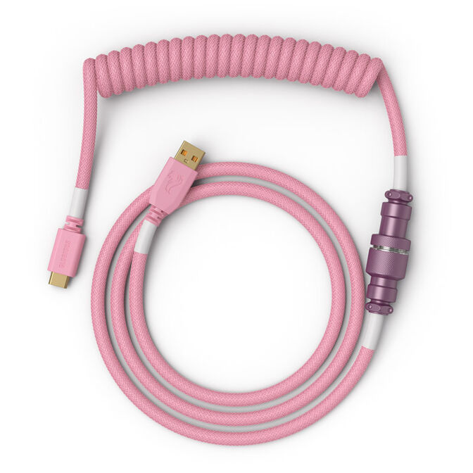 Cable Coiled Glorious USB-C para USB-A , 1,37m - Prism Pink image number 1