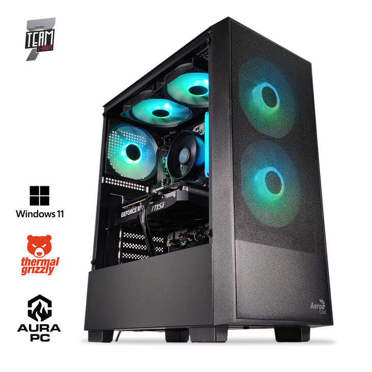 Ordenador AURA Gamer-PC TEAM 7 EDITION Ryzen 5 7500F 32GB DDR5 1TB RTX 5060 WiFi W11 image number 0