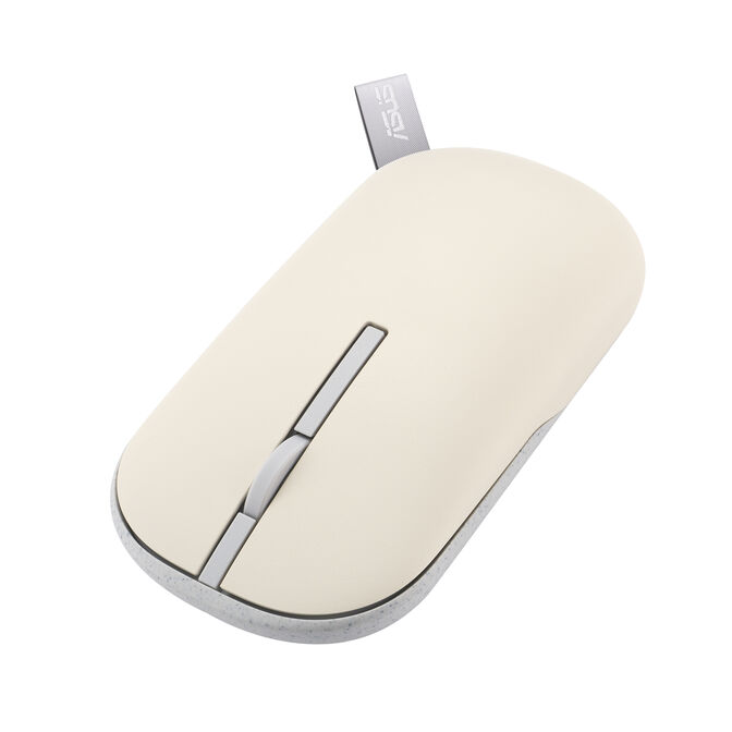 Rat&oacute;n Asus Marshmallow MD100 Bege / Verde Wireless image number 3