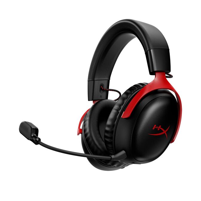 Auriculares HyperX Cloud III DTS Wireless/Bluetooth Negro/Rojo image number 0