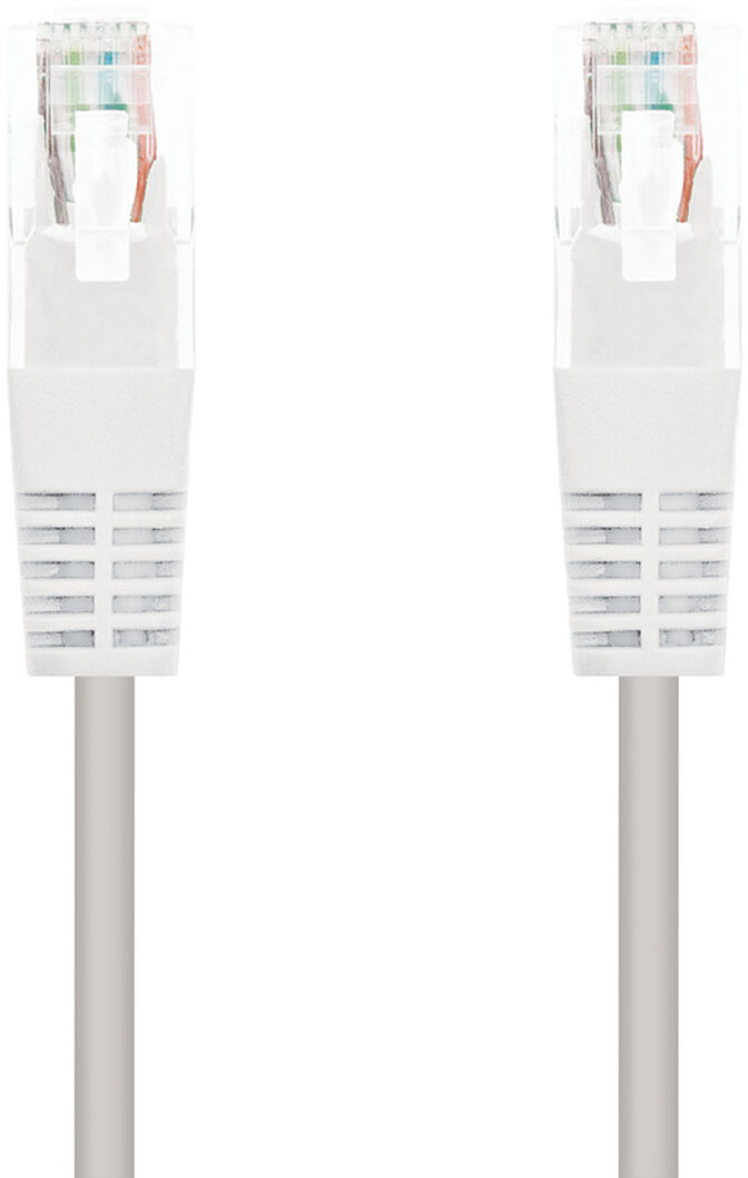 Cable de Red NanoCable RJ45 CAT.6 UTP AWG24 1 M Blanco image number 0
