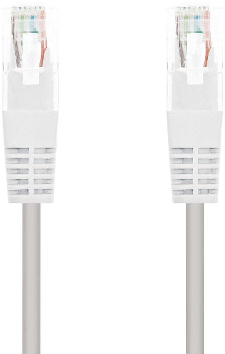 Cable de Red NanoCable RJ45 CAT.6 UTP AWG24 1 M Blanco image number 0