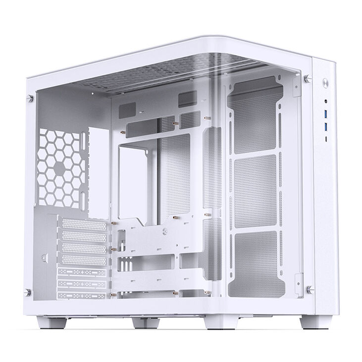 Caja ATX Jonsbo TK-3 Vidrio Tempelado Blanco image number 0