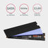 Dissipador Pasivo AXAGON CLR-M2L3 - M.2 SSD, 80mm SSD, ALU, silicone thermal pads, height 3mm image number null