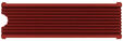 Disipador CLR-M2 para M.2 2280 SSD Rojo image number null