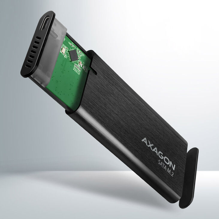 Caja Externa AXAGON EEM2-SBC para M.2/SSD USB-C 3.2 Gen2 - Negro image number 3