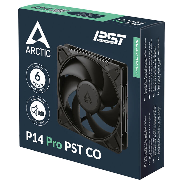 Ventoinha Arctic P14 PRO PWM PST CO 140mm - Preto image number 5