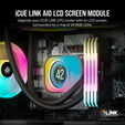 M&oacute;dulo de pantalla LCD iCUE LINK RX de Corsair, color negro image number null