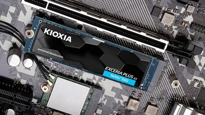SSD Kioxia Exceria Plus G3 1TB M.2 NVMe Gen 4.0x4 (3900/5000MB/s) image number 1