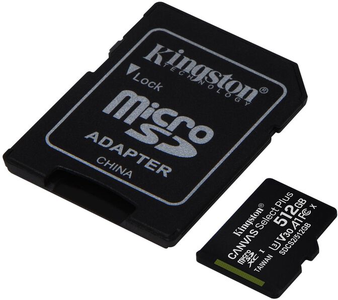 Tarjeta de Memoria Kingston Canvas Select Plus MicroSDHC UHS-I A1 512GB image number 0