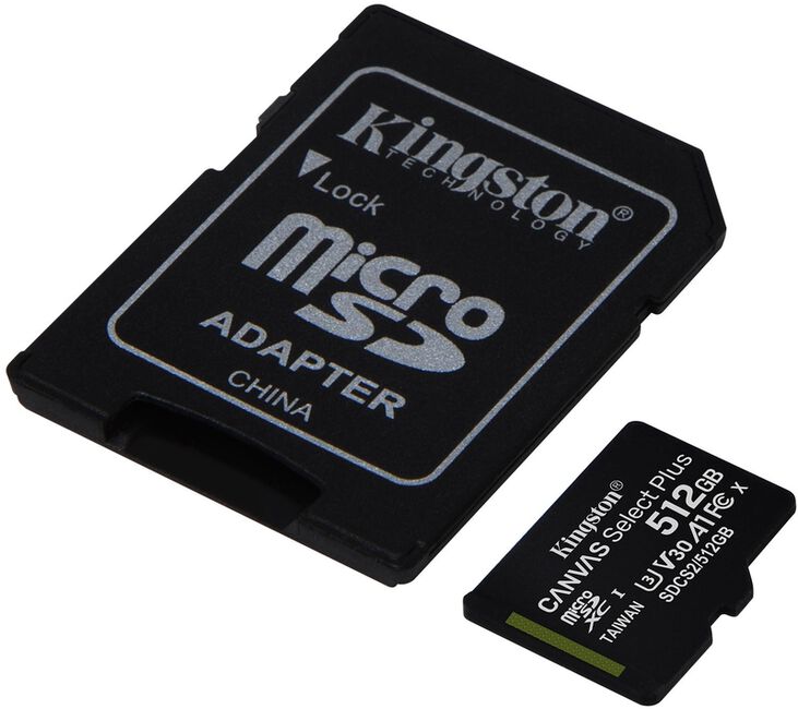 Tarjeta de Memoria Kingston Canvas Select Plus MicroSDHC UHS-I A1 512GB image number 0