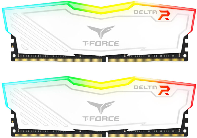 Team Group Kit 16GB (2 x 8GB) DDR4 3200MHz Delta RGB Blanco  CL16