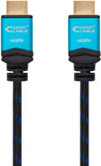 Cable HDMI V2.0 4K@60Hz 18Gbps NanoCable USB-A M/M 1 M Premium Negro image number null
