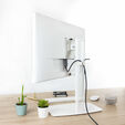 Soporte de Mesa Tooq Inclinable y Altura Ajustable de 17" a 27" M&aacute;x. 6 kg para Brazo Blanco image number null