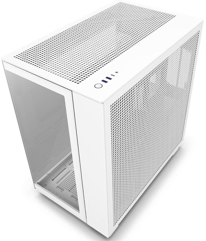 Torre ATX NZXT H9 Flow Blanca Cristal Templado image number 5