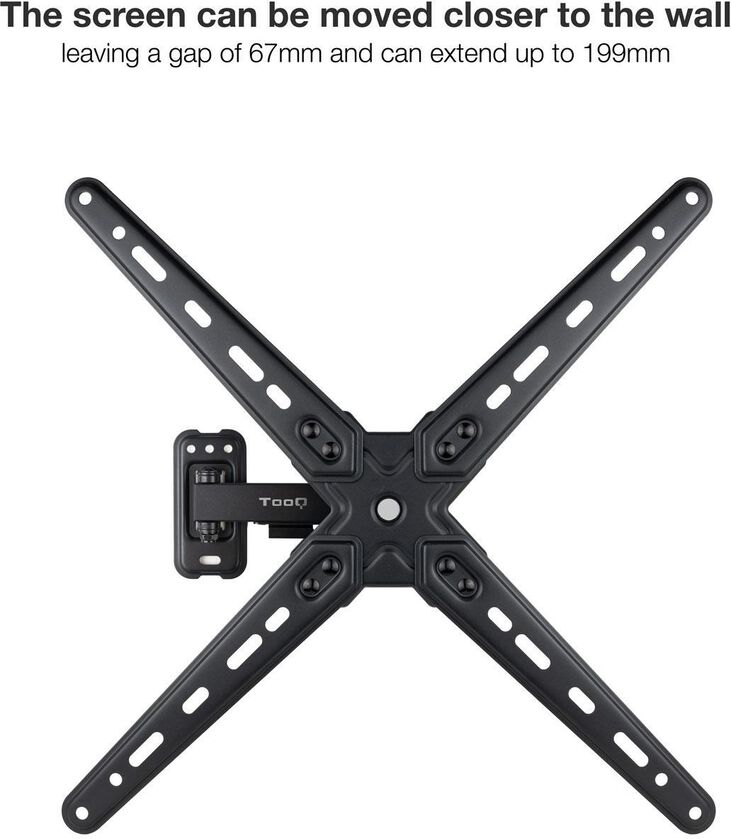 Soporte de Pared Tooq Tilt e Giratónrio 13" a 55" 67-199 mm Max. 25kg Negro image number 4