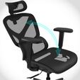 Silla Gaming Ergonomica ThunderX3 YTC - Mesh Black image number null